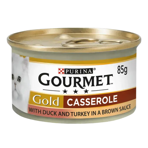 Purina gourmet gold duck & turkey casserole 85g