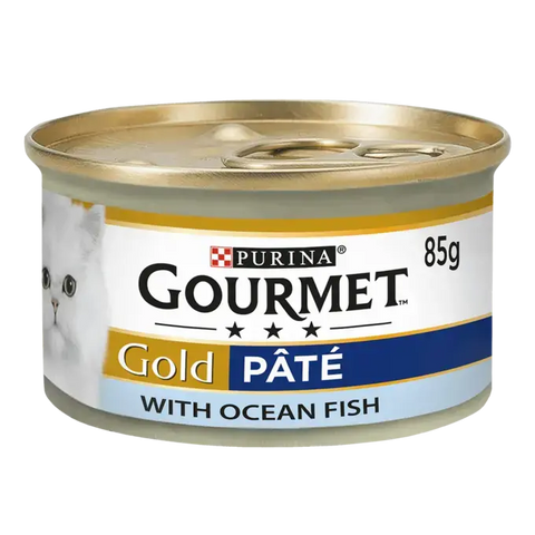 Purina gourmet gold pate with ocean fish 85g