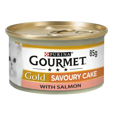 Purina gourmet gold savoury cake with salmon 85g