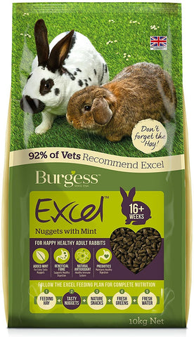 Burgess Excel rabbit nuggets adult mint 1.5kg