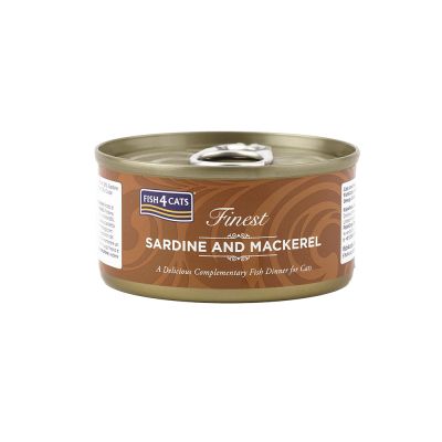 Fish4cats sardine and mackerel tin 70g