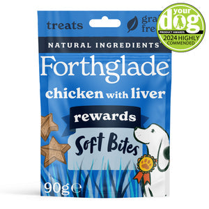 Forthglade rewards soft bites liver and chicken 90g