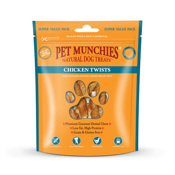 Pet Munchies chicken twists 290g