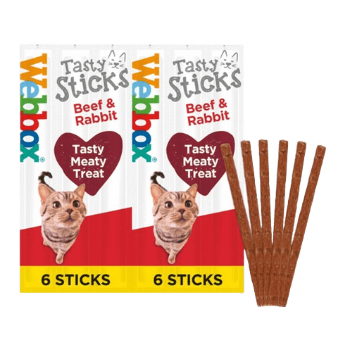 Webbox tasty sticks beef/rabbit 30g