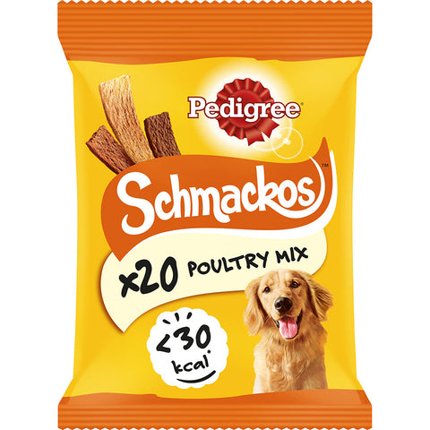 Pedigree schmackos poultry x20 144g