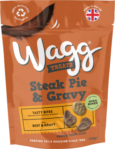 Wagg steak pie beef treats 125g