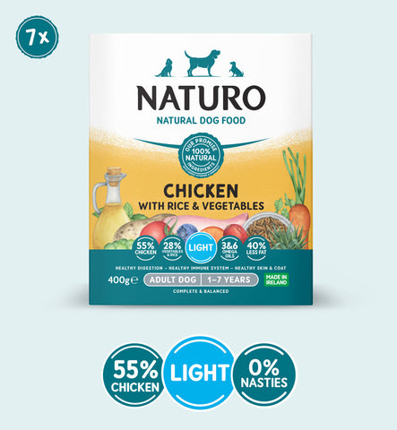 Naturo light chicken tray 400g
