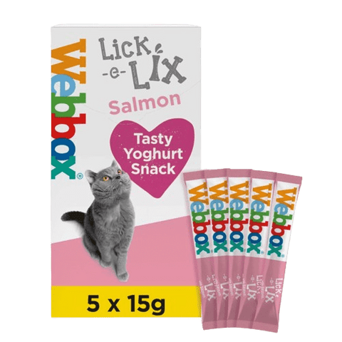 Webbox Lick-e-Lix SalmonWagg steaklets treats 5x15g