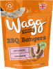 Wagg BBQ bangers pork treats 125g