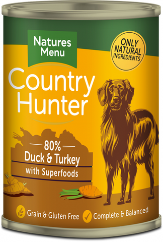 Natures Menu Country hunter duck/turkey can 400g