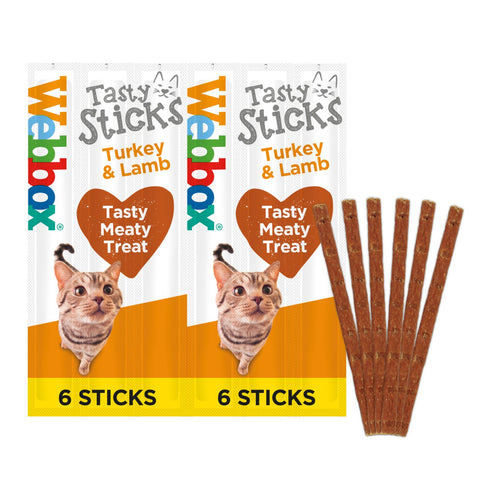 Webbox tasty sticks turkey/lamb 30g