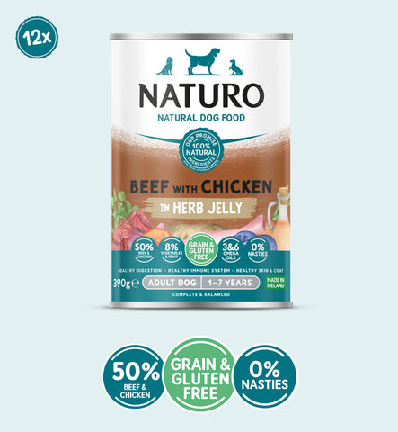 Naturo Beef/chicken jelly can 390g
