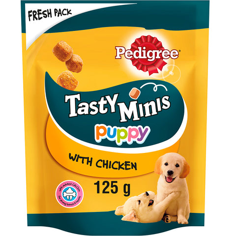 Pedigree tasty minis puppy chicken 125g