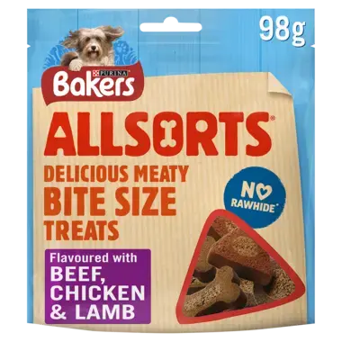 Bakers all sorts chick/beef/lamb 100g