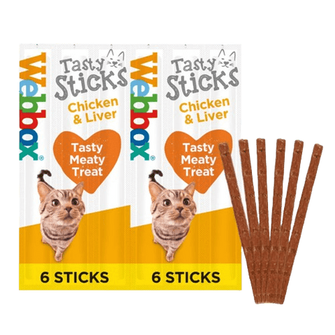Webbox Tasty Sticks for Cats chicken liver 30g