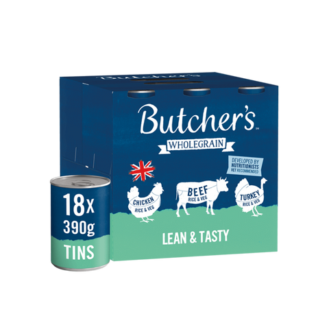 Butchers lean & tasty 18 cans 7.02kg