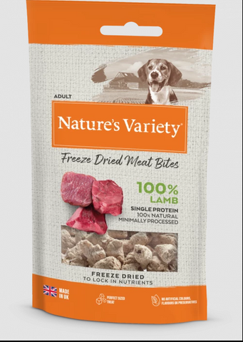 Natures variety meat bites lamb 15g