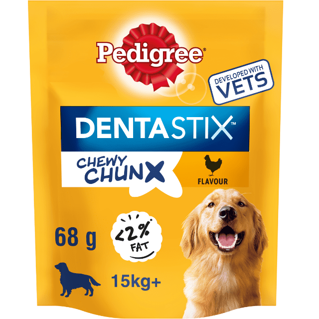 Pedigree dentastix chew chunks 68g