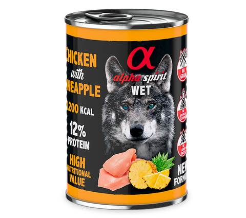 Alpha spirit chicken & pineapple tin 400g
