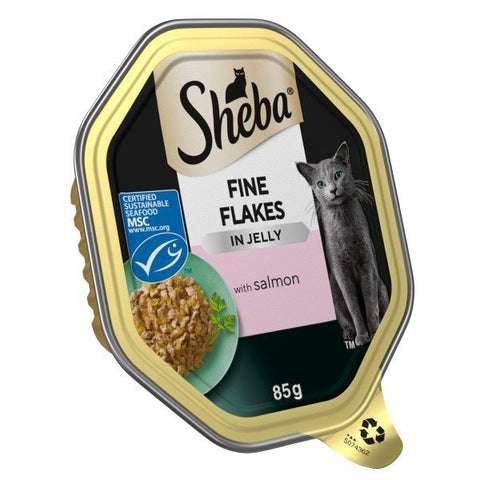 Sheba Fine Flakes Salmon in Jelly 85g