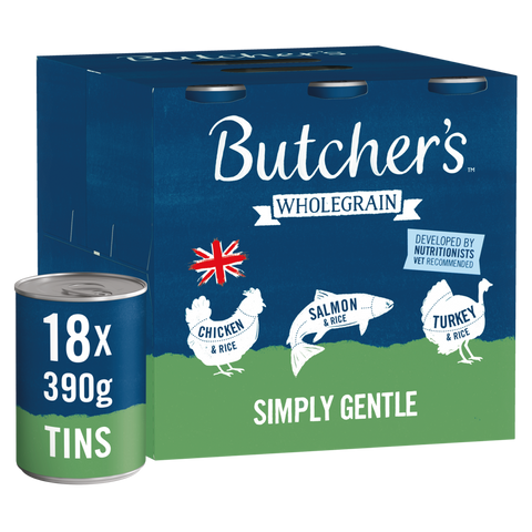 Butchers simply gentle 18 cans 7.02kg