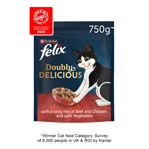 Felix doubly delicious beef and chicken 750g