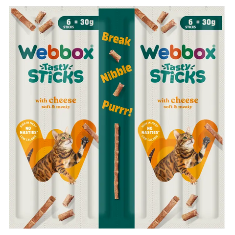 Webbox tasty sticks cheese 30g