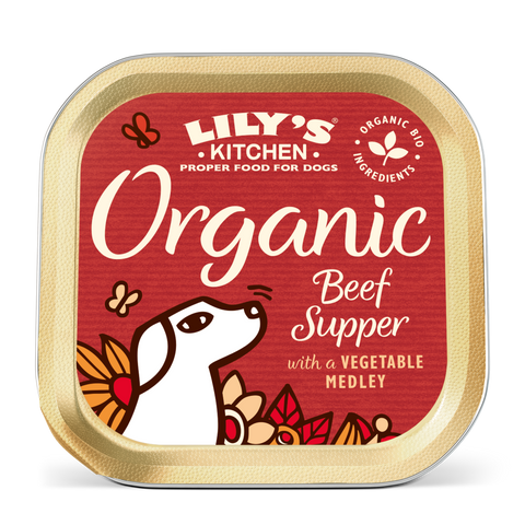 Lilys kitchen organic beef tray 150g