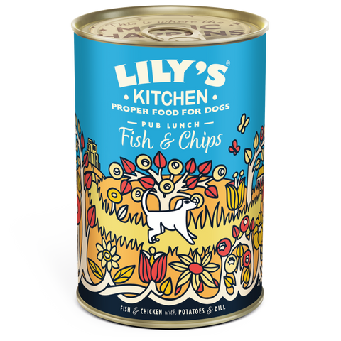 Lilys kitchen fish & chips can 400g