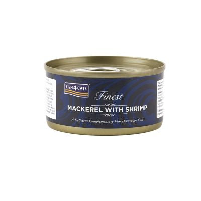 Fish4Cats Mackerel with Shrimp Can 70g