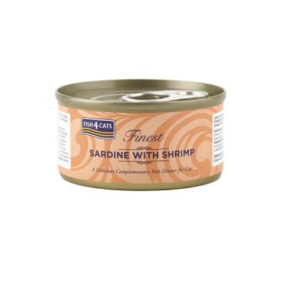 Fish4Cats Sardine with Shrimp Can 70g