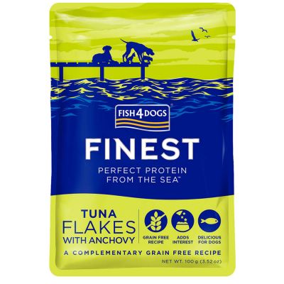 Fish4dogs pouch finest tuna flakes 100g