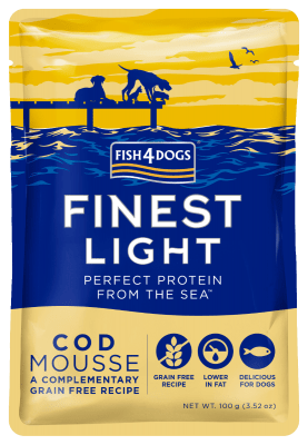 Fish4Dogs pouch light cod mousse 100g