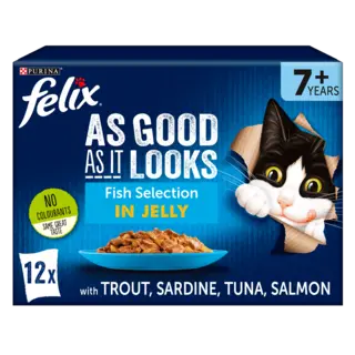 Felix AGAIL 7+ fish selection in jelly 12x85g