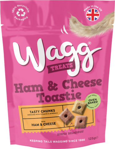 Wagg Ham/cheese toastie treats 125g