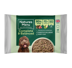 Natures menu complete & balanced 80% lamb frozen block 500g