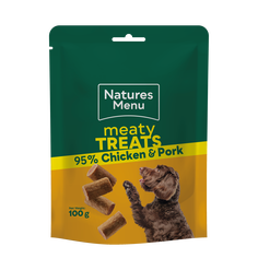 Natures menu meaty treats chicken & pork 100g