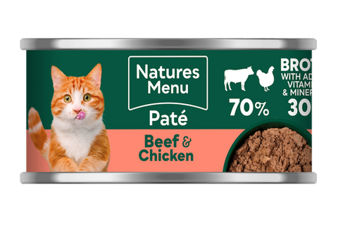 Natures Menu beef & chicken can 85g