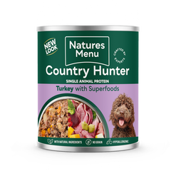 Natures menu country hunter turkey can 600g