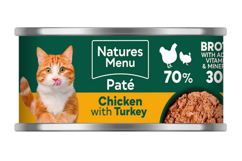 Natures menu Chicken/turkey can 85g