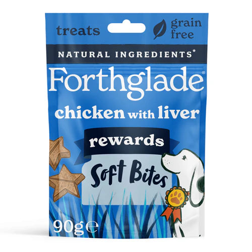 Forthglade rewards soft bites liver and chicken 90g
