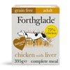 Forthglade grain free chicken with liver adult 1 yr+ 395g