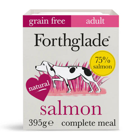 Forthglade grain free salmon adult 1 yr + tray 395g
