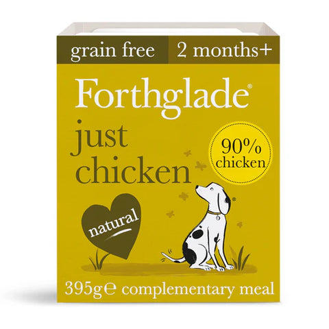 Forthglade just chicken 2 months + tray 395g