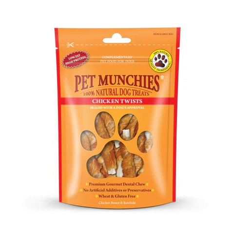 Pet Munchies chicken twists 80g