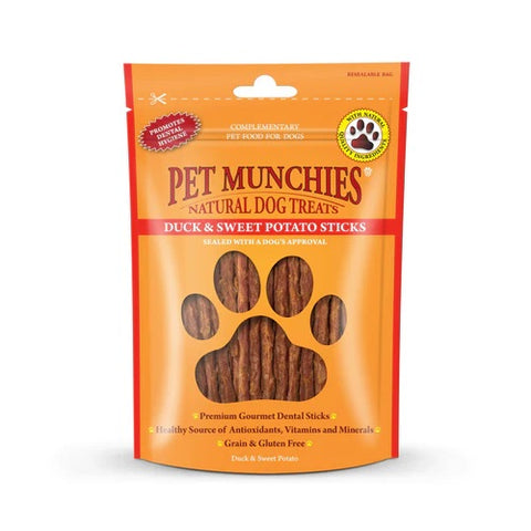 Pet Munchies duck/pot sticks 90g