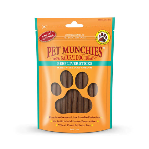 Pet Munchies beef/liver sticks 90g