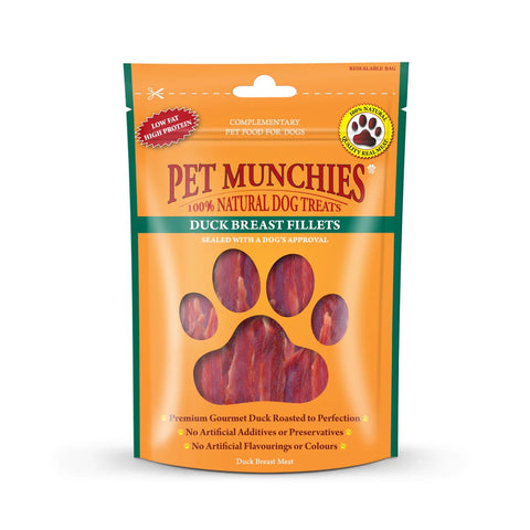 Pet Munchies duck breast 80g