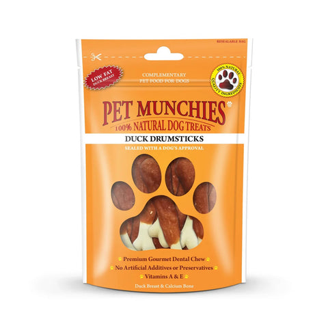 Pet Munchies duck drumsticks 100g