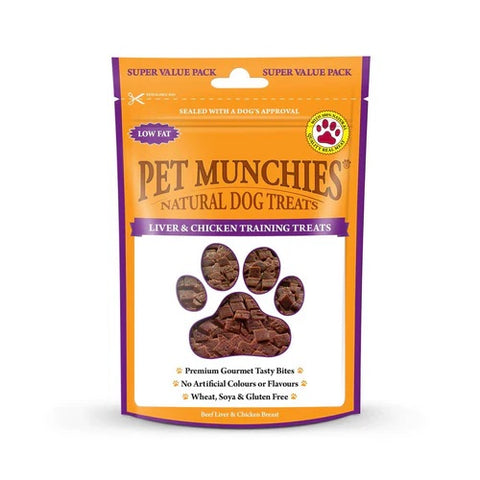 Pet Munchies liver/chick train treat 50g